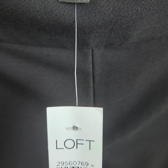 AT Blue Dress Blouse/LOFT Cropped Wide Leg Pants - Picture 4 of 5